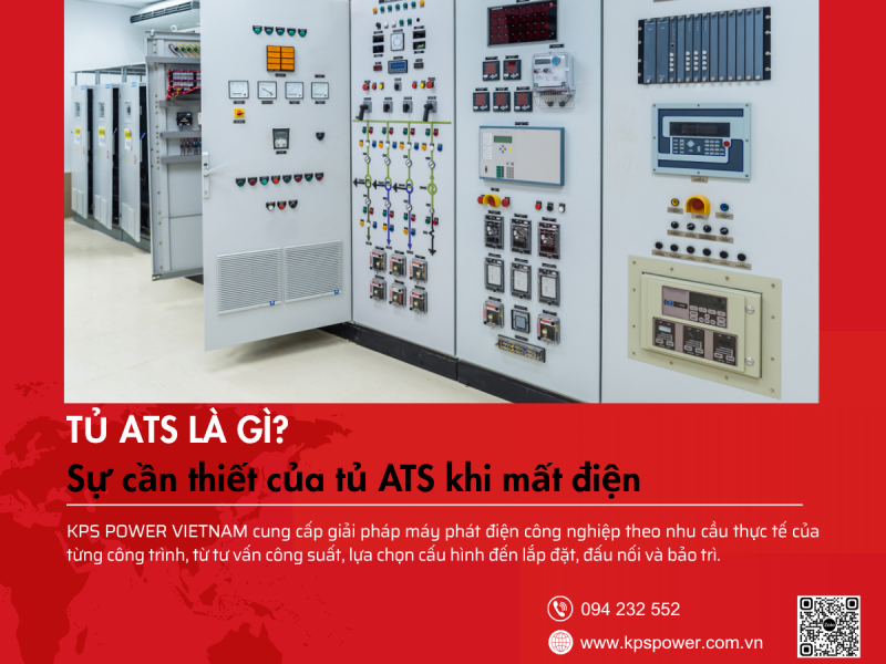 ATS là gì? Nguyên lý phối hợp máy phát điện và ATS