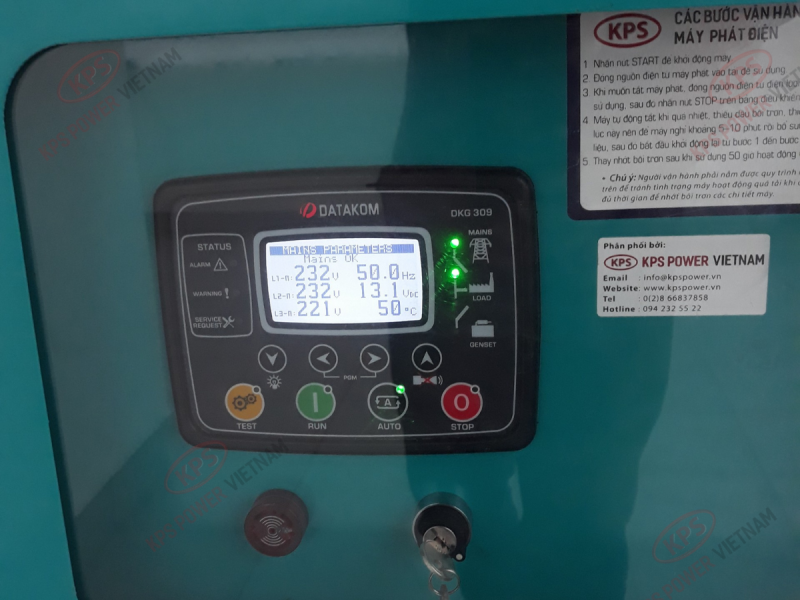 Máy phát điện động cơ Mitsubishi 17kVA KP-M17